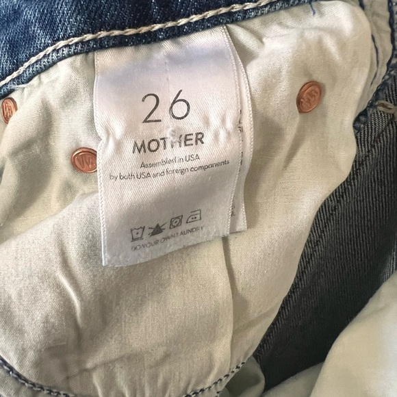 Mother Superior High Waisted Rider Ankle Far Beyond The Sky Jeans Size 26 Wide - Picture 10 of 11
